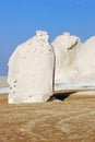 The limestone formation in White desert Sahara Egypt Royalty Free Stock Photo