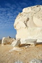 The limestone formation in White desert Sahara Egypt Royalty Free Stock Photo