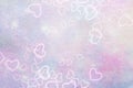 Abstract pink background with hearts Royalty Free Stock Photo