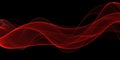 Abstract Red Waves Background. Template Design