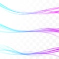 Beautiful abstract satin swoosh wave lines Royalty Free Stock Photo