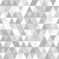 Beautiful abstract seamless background pattern with gray triangles. Vector image Royalty Free Stock Photo