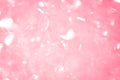 Beautiful abstract texture color white and pink bubbles background in water on pink background pattern clear soapy shiny