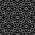 Beautiful abstract tribal inspired geometric vector pattern background.