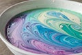 Beautiful abstraction of liquid paints Royalty Free Stock Photo