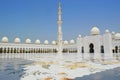 Abu Dhabi Mosque. Dubai. Asia. Peaceful and holy place. Grand mosque Royalty Free Stock Photo