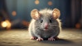 beautiful adorable animal mouse close domestic Royalty Free Stock Photo