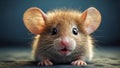 beautiful adorable animal small mouse close domestic looking cartoon adorable