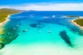 Turquoise lagoon on Sakarun beach on Dugi Otok island, Croatia Royalty Free Stock Photo