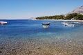 Beautiful Adriatic Sea bay with pines in Croatia Royalty Free Stock Photo