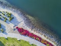 Beautiful aerial afternoon view around Rainbow Harbor Royalty Free Stock Photo