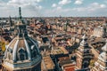 Beautiful aerial Amsterdam view from above