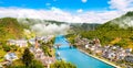 Beautiful aerial daytime view of Cochem