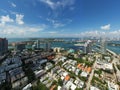 Beautiful aerial drone photo Miami Beach Dade County FL Royalty Free Stock Photo