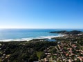 Drone view of Praia do Rosa, Santa Catarina, Brazil Royalty Free Stock Photo