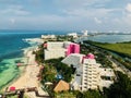 Cancun, Quintana Roo Mexico Landscape from the Xcaret Tower