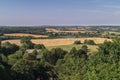 Beautiful aerial landscape view over schleswig holstein