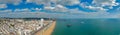Beautiful aerial panorama Brighton Beach UK