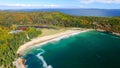 Beautiful aerial panoramic view of Acadia National Park in Maine Royalty Free Stock Photo