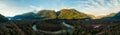 Beautiful Aerial Panoramic View of Canadian Mountain Landscape Royalty Free Stock Photo