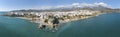 Beautiful aerial panoramic view of Nerja city from Costa del Sol Spain Royalty Free Stock Photo