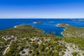 Beautiful aerial photo of Razanj in Dalmatia, Croatia