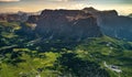 Beautiful aerial photographs form the mountains of the Dolomites