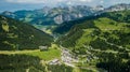 Beautiful aerial photographs form the mountains of the Dolomites