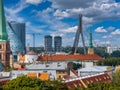 Beautiful aerial Riga view from above.