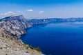 Beautiful aerial shot of Crater Lake National Park in Oregon, USA Royalty Free Stock Photo