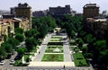 Beautiful aerial shot of A Opera house from a Cascade, Yerevan Armenia Royalty Free Stock Photo