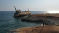 EDRO III Shipwreck in Paphos Cyprus Royalty Free Stock Photo