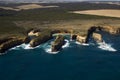 Beautiful Aerial view Great Ocean Road Victoria Australia nice Royalty Free Stock Photo