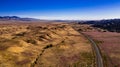 Beautiful Aerial View of The Hills And San Andreas Fault Near California Highway 138 Near Quail Lake Royalty Free Stock Photo