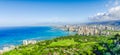 Beautiful Aerial View of Honolulu, Hawaii Royalty Free Stock Photo