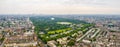 Beautiful aerial view of the Hyde park in London Royalty Free Stock Photo