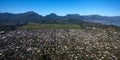 Beautiful aerial view of Kailua, Oahu, Hawaii