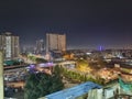 Beautiful aerial view of Karachi City sunset time. city of lights Royalty Free Stock Photo