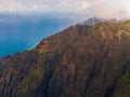 Beautiful aerial view of the Kauai island Royalty Free Stock Photo