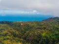 Beautiful aerial view of the Kauai island Royalty Free Stock Photo