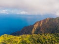 Beautiful aerial view of the Kauai island Royalty Free Stock Photo