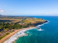 Beautiful aerial view of the Kauai island Royalty Free Stock Photo