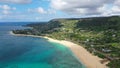 Kualoa Regional Park in Hawaii Royalty Free Stock Photo