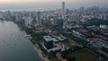 Beautiful aerial view of landscape cityscape of Penang Malaysia on Mach 22 2019. Royalty Free Stock Photo