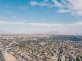 Amazing Aerial view of Las Vegas strip Royalty Free Stock Photo