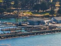 Beautiful aerial view of the Monterey town in California Royalty Free Stock Photo