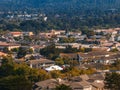 Beautiful aerial view of the Monterey town in California Royalty Free Stock Photo