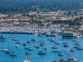 Beautiful aerial view of the Monterey town in California Royalty Free Stock Photo