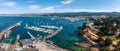 Beautiful aerial view of the Monterey town in California Royalty Free Stock Photo