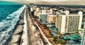 Beautiful aerial view of Myrtle Beach skyline on a sunny day, South Carolina Royalty Free Stock Photo